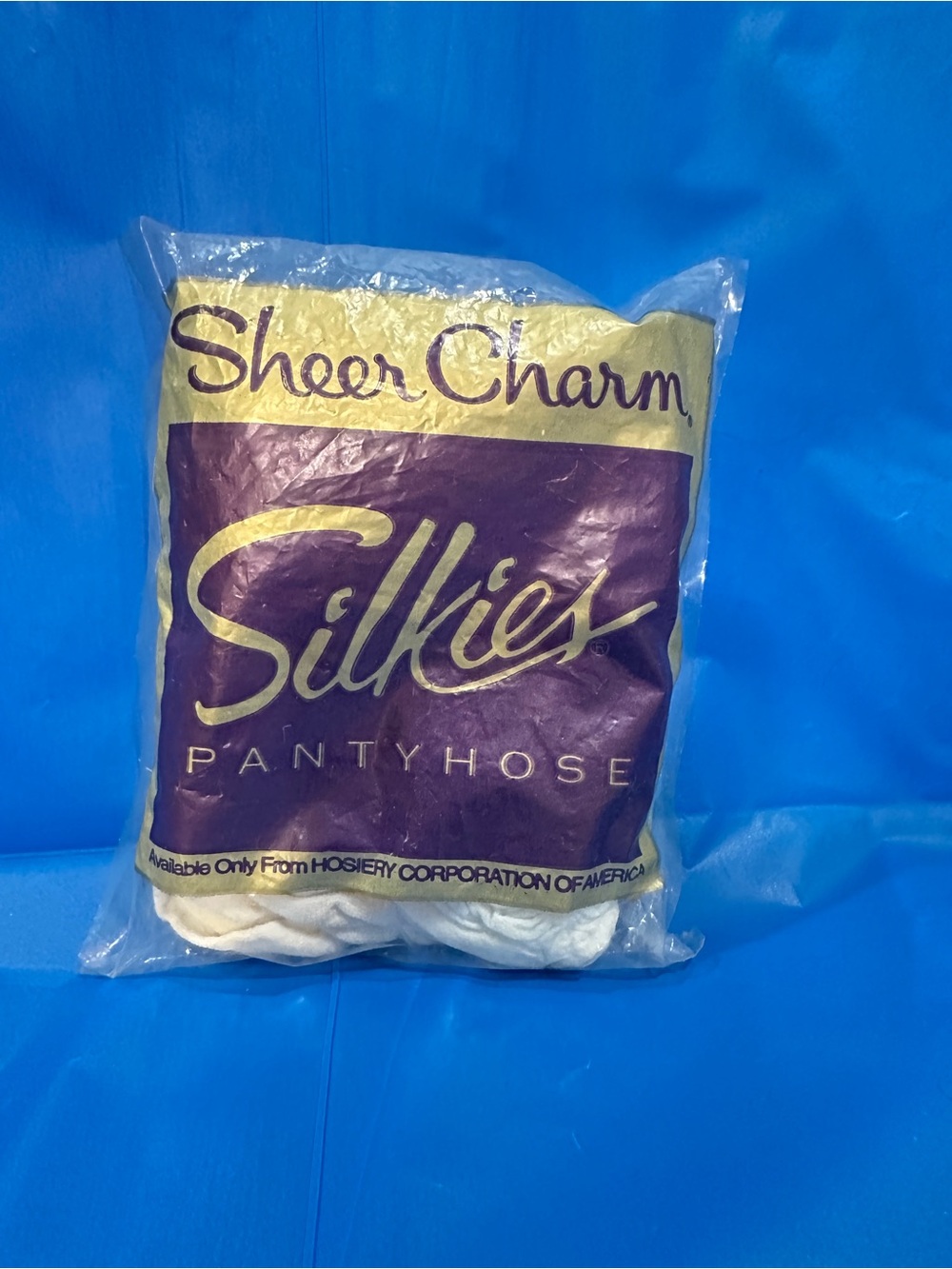 New in Sealed package Silkie Sheet Charm White Pantyhose - Medium